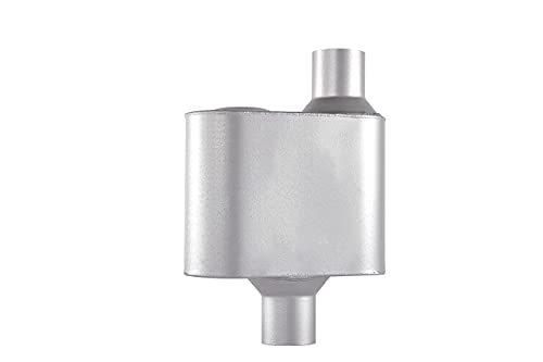 Floshine Universal Mufflers,Single Chamber 2.25 Inch Inlet/2.25 Inch Outlet 1Pcs，Performance Automotive Muffle Exhaust Fh72441 #TOP7