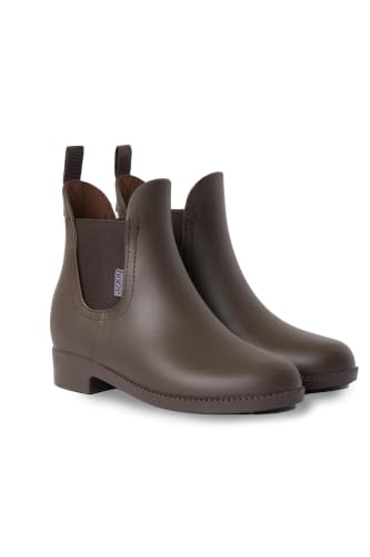 Image of HORZE Bonn Kids Rubber Horse Riding Boots, Waterproof Paddock Shoes | Kids Riding Boots for Girls and Boys, Comfortable Equestrian Boots, Strong Grip for Lessons, Daily Stable Activities, Show
