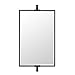 TEHOME Pivot-N-View Bathroom Mirror - Side Extentable Wall Mirror with Tilt for Corner Vanity, 14 x 22''