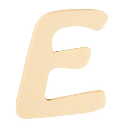Rayher Alphabet en Bois 6 cm Lettre E