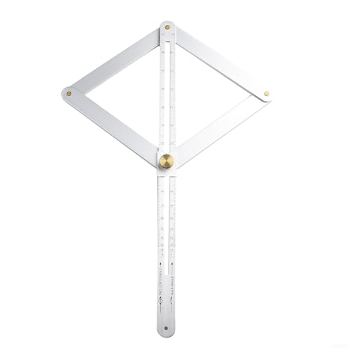Outil de jauge multi-angles compact en acier inoxydable pour un travail de précision sur diverses surfaces