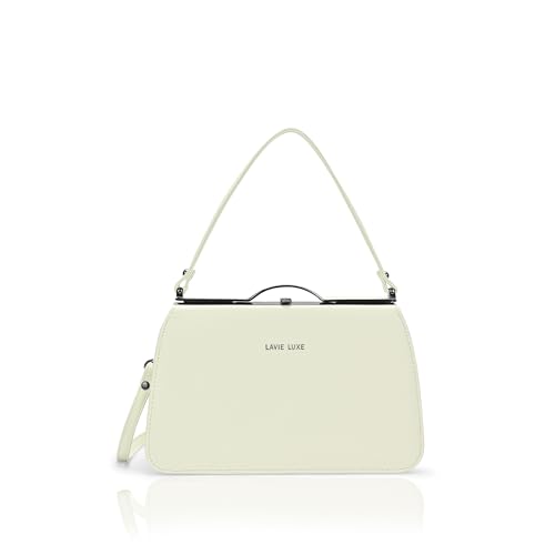 Image of Lavie Luxe Women's Book Satchel Frame Satchel Handbag | Satchel Bag for Work | Ladies Purse | Stylish Shoulder Bag | Gift For Women