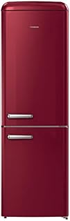 Hisense RB390N4RRDUK Retro Freestanding Fridge Freezer, Red