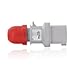 Leviton S416-P11 RD INTL Plug 4P5W 16A 440-460V
