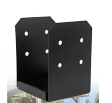 4pcs Black 4x4 Post Base