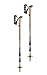 LEKI Sherpa Aluminum Adjustable Lightweight Ski Poles for Backcountry Skiing & Snowboarding - Dark Anthracite-Copper-Neonyellow - 110-145 cm