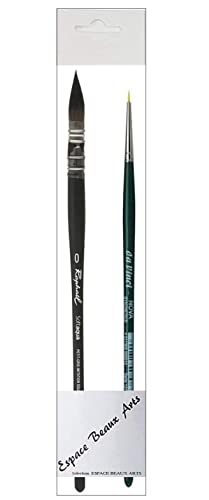 Pinceau Raphael LAVIS SOFTAQUA.SÉRIE 805 Vegans. N°0 + 1 pièce Mini Da Vinci Espace Beaux Arts 1570