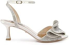 Badgley Mischka Women's REMI Heeled Sandal, Silver, 8 | Image 2