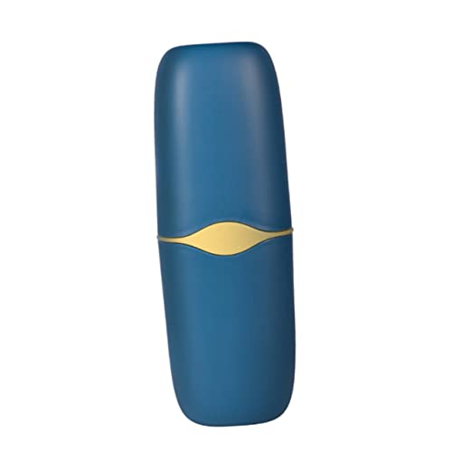 VERDANVERSE 携帯便利な歯磨きカップ トラベル収納ケース ブルー 多機能洗面用具オーガナイザー 歯ブラシ 歯磨き粉一体型 持ち運びに キャンプ