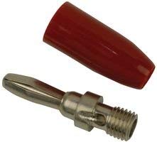 EMERSON CONNECTIVITY/JOHNSON 108-0302-001 BANANA PLUG, 15A, SOLDERLESS, RED (10 pieces)