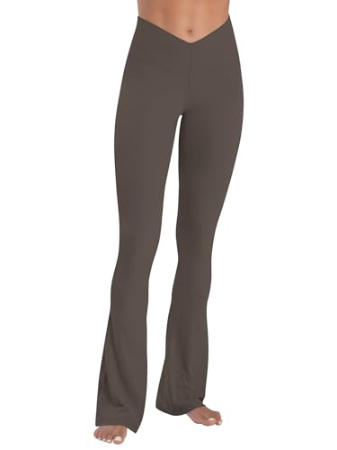 Amazon.com: Sunzel Mini Flare Leggings for Women V Crossover Mid