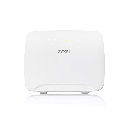 Zyxel AC1200 4G LTE-WLAN-Router mit SIM-Slot ohne SIM-Lock, 300 Mbit/s LTE-A, keine Konfiguration...