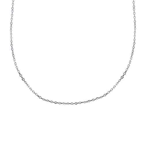 Chaine Argent 925/1000 collier maille forçat bombée 1,8mm pour pendentif femme et homme