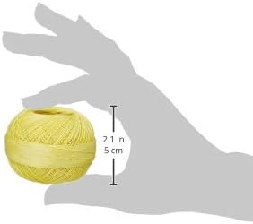 Miniatura 3 de Handy Hands Hilo de algodón Lizbeth de 210 yardas, 25 gm, limón claro