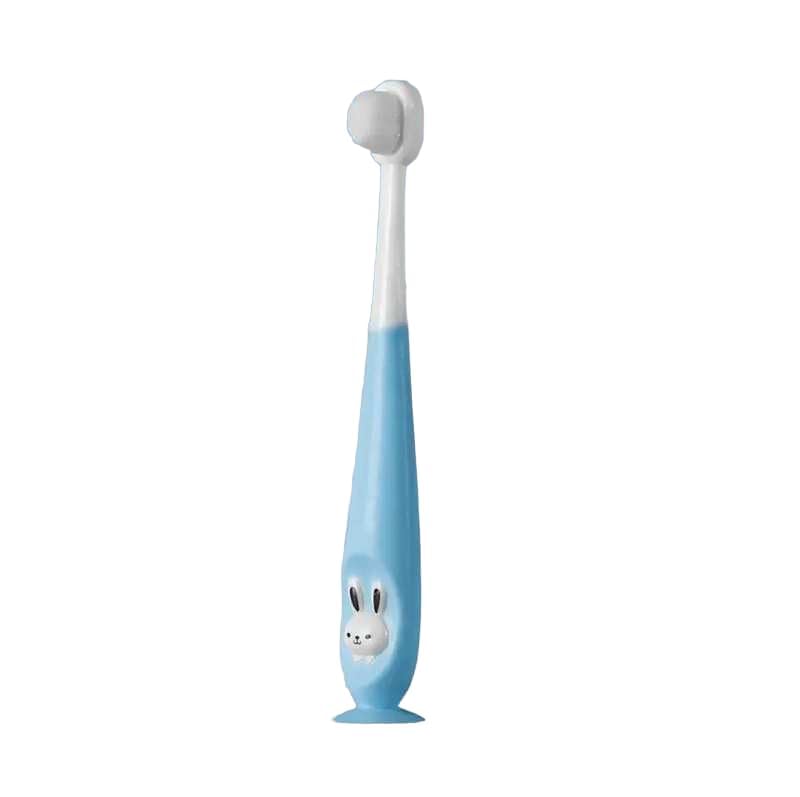 Baby Manual Toothbrush Supersoft Bristles & Suction Cup Base for Kids/Babies/Toddlers Blue-image-25