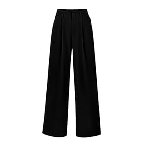 PRETTYGARDEN Wide Leg Pants for Women Trendy 2025 Fall High Waisted Business Casual Outfits Work Pant Trousers