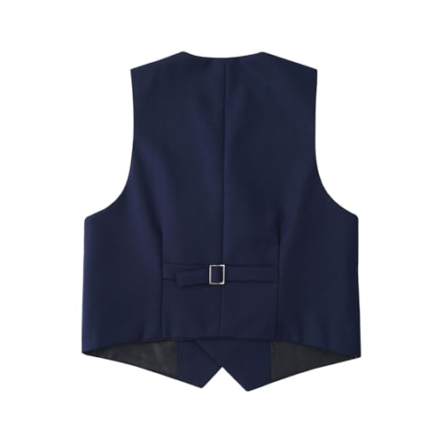 Boy's Formal Suit Vests Classic Dress Waistcoat Gentlemen Dresswear School Uniform Kids Outerwear Vest2