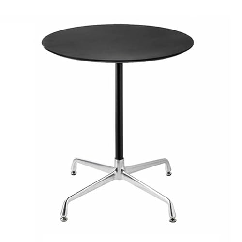 Table de conférence ronde en bois et métal pour bureau et réunion