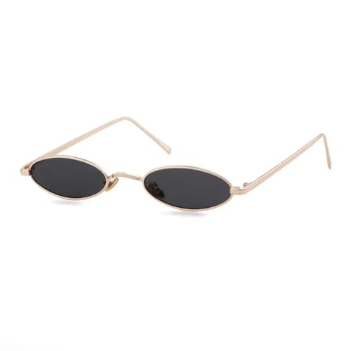 Lunettes de soleil ovales rétro unisexes de style vintage et élégant pour adultes