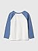 GAP Boys Long Sleeve Logo Raglan Tee Bainbridge Blue 2YRS