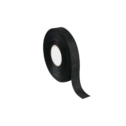 Bez — Tüylü Siyah Bant, 18 mm x 10m, Tekstil Dokulu, Güçlü Yapışkanlı Kablo Sarma Bandı 2 Adet