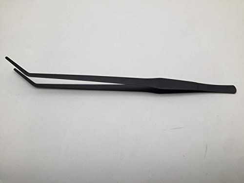 VVS 15 inch Long Handle Aquarium Tweezers Serving Tongs,2 Pack Stainless Steel Straight and Curved Tweezers Set for Fish… - Image 5