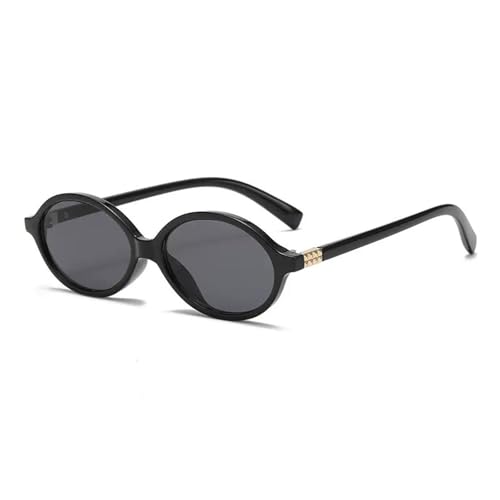 Oval Sunglasses Womens Trendy Retro Style 90s Vintage Round Rave Sun Glasses for Women Men Cute Cool Shades
