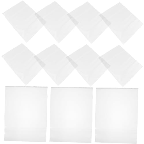 50pcs Clear Zipper Bags Plastic Storage for Clothes Shoes and Travel Resealable Organizers Transparent Window