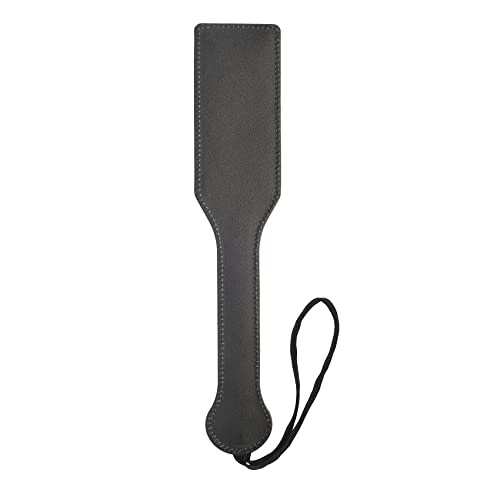 Image of Slut Spanking Paddle, 12.6inch Faux Leather Paddles for Adults BDSM Play, Black