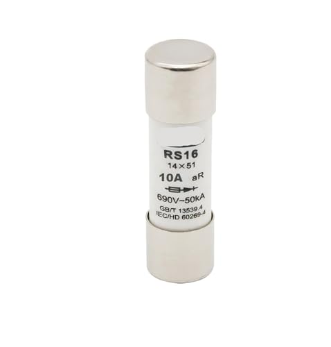 Fusible rapide RS16 10A 14x51mm 690V pour protection de circuit