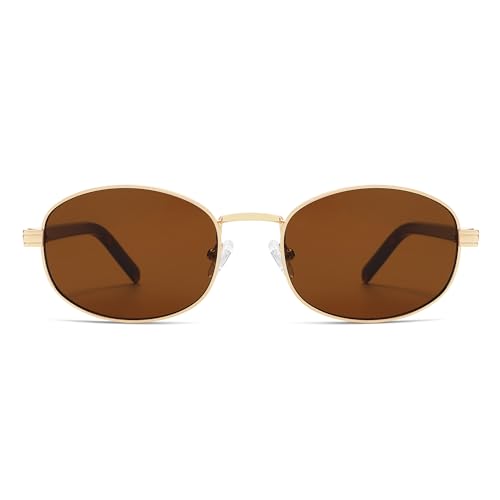 Trendy Retro Oval Sunglasses Womens Mens 90s Classic Vintage Sun Glasses AR810513