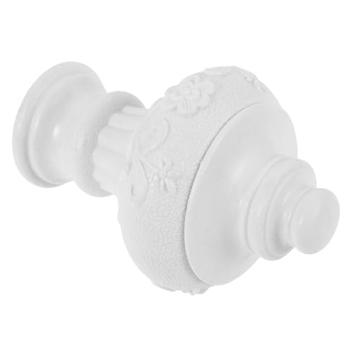 SOESFOUFU Curtain Rod End Cap Window Curtain Pole End Drapery Pole Finials Decorative Sturdy Construction