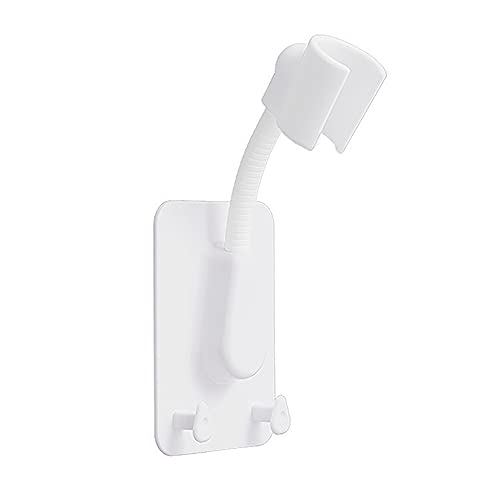Supports de Pommeau de Douche, sans Perçage, Réglables à 360 °, Accessoires de Salle de bain Support de Pommeau de Douche, Blanc Cover