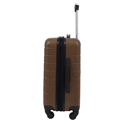 Image of Wrangler Smart Spinner Hardside Luggage, 22-Inch Carry-On, Toffee