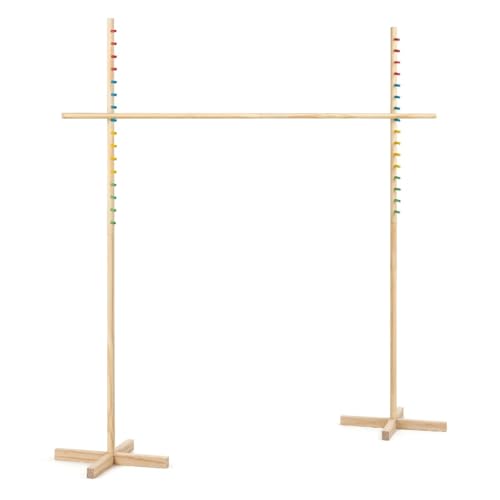 Grasshopper Games Wooden Limbo Set for Kids and Adults with Carry Bag Indoor Outdoor Garden Game for Family