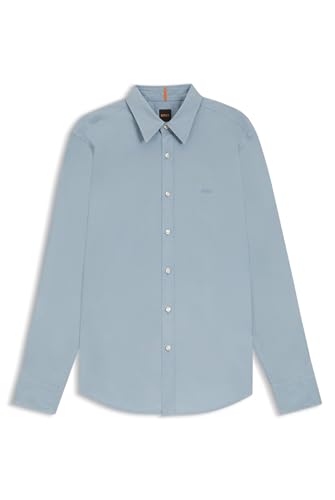 BOSS Hommes Relegant 6 Chemise Regular en Popeline de Coton
