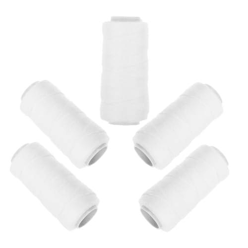 SOESFOUFU Cotton Thread for Eyebrow Threading 5 Rolls Threading Hair Removal Thread