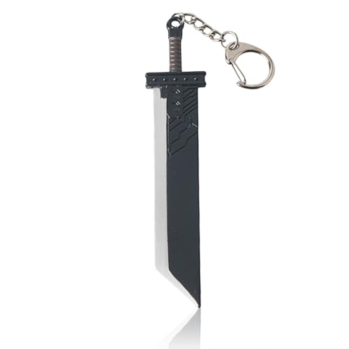 BellaBlend FF7 Remake Épée Buster Porte-clés Cloud Arme Jeu Marchandise Cadeau pour Joueurs Hommes Femmes Collectionneurs