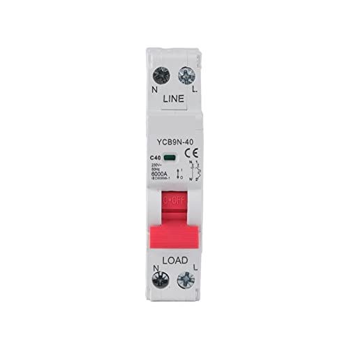 Disjoncteur miniature YCB9N-40 DPN 25A pour protection circuit electrique domestique