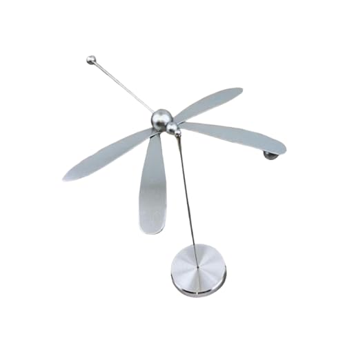 Libellule équilibrante en métal doré pour sublimer votre salon