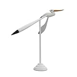 Ornement de mouette - posez-le sur son support ou sur le bout d'un doigt et faites-le devenir ami avec une statue de mouette défiant la gravité