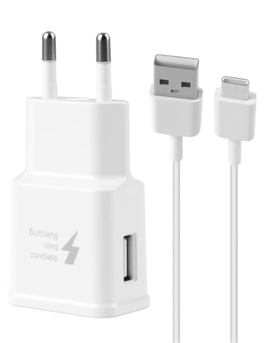 Fast Charger for Samsung Galaxy A13 A14 A15 A30 A33 A40 A51 A53 A54 A55 S8 S9 S10 S20 S22 S23 USB Phone Adapter with 1M Type C Charging Cable