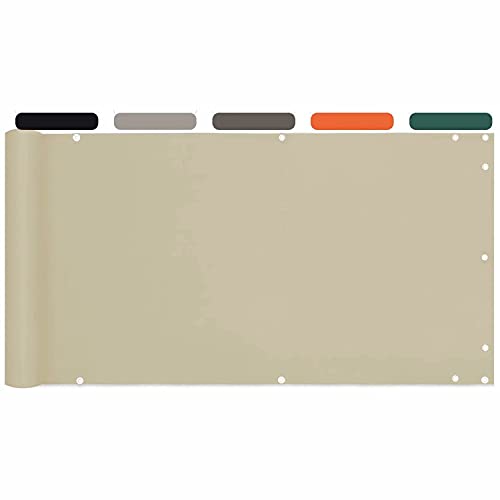 UV-beständiger Balkon-Sichtschutz, 50 x 750 cm, wasserdurchlässig, Sichtschutzzaun für Wohnungen, ideal für Garten, Terrasse, Pool, Gehege, Outdoor-Sichtschutzlösung