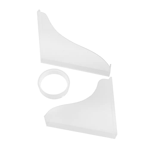 SOLUSTRE 2Pcs Acrylic Bathtub Splash Guards Water Guards for Bathroom Self Adhesive Design Keeps Floors Dry Essential Bathroom Accessories High Transparency for Bathtubs