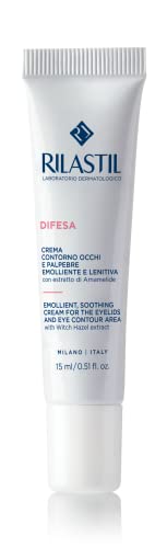 Rilastil Eye and Eye Defence Cream - Soothing for Sensitive and Reactive Skin - No Preservatives or Fragrance - 15ml