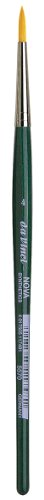 Image of da Vinci Watercolor Series 5570 CosmoTop Nova Paint Brush, Round Synthetic with Short Green Handle, Size 4 (5570-4)
