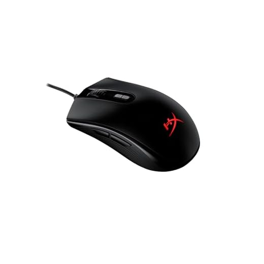 HyperX Pulsefire Core RGB Gaming Mouse, Software Controlled RGB Light Effects & Macro Customization, Pixart 3327 Sensor up to 6,200DPI, 7 Programmable Buttons- Black (HX-MC004B)
