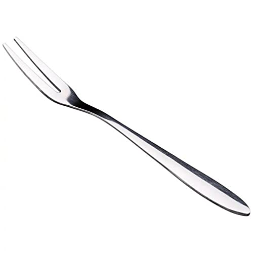 10-teilig Serviergabel Set, 13.3 Cm, Vorlegegabel Aufschnittgabel, Edelstahl Poliert Spülmaschinengeeignet Gabel Zum Servieren Von Fleisch, Wurst Und Käse Mit 2 Zinken Für Cocktail-Aperitif-Dessert