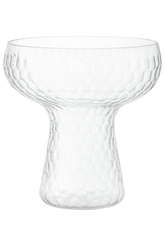 Oojami Plastic Margarita Glasses 11 oz 40 Pack - Heavy Duty Clear Hammered