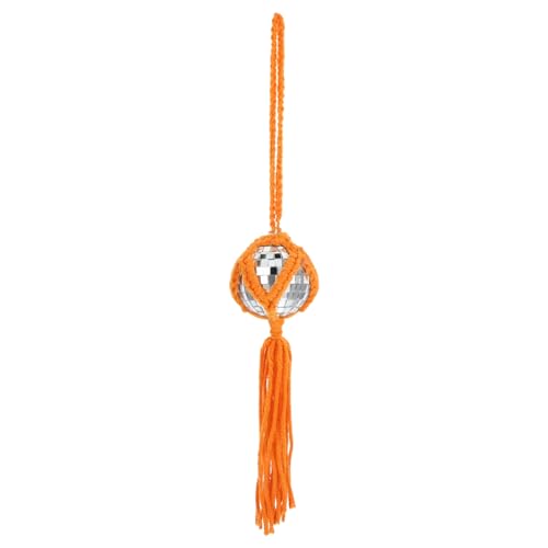 Bola espejada colgante reflectante para decoración de fiestas, bodas y hogar, ornamentación versátil, reutilizable y encantadora para crear ambiente miniatura 1
